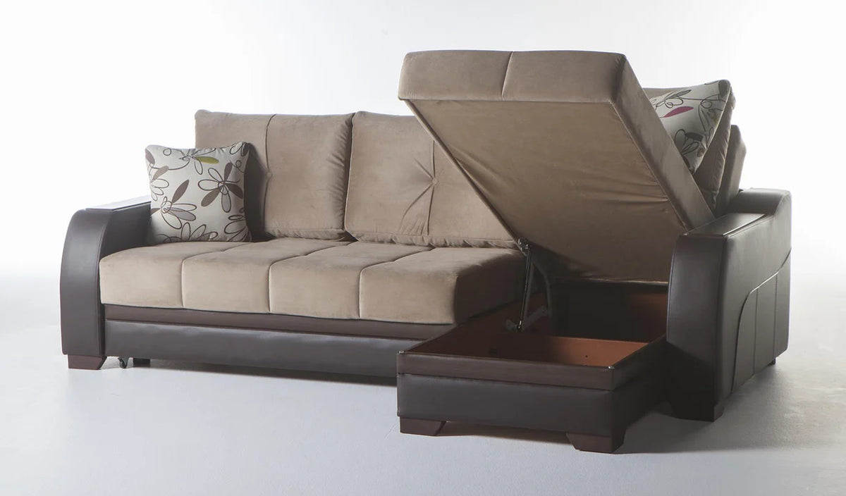 Ultra Beatto Sleeper Storage Sectional