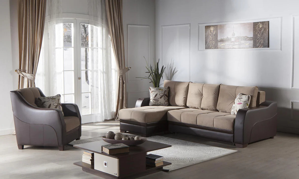 Ultra Beatto Sleeper Storage Sectional