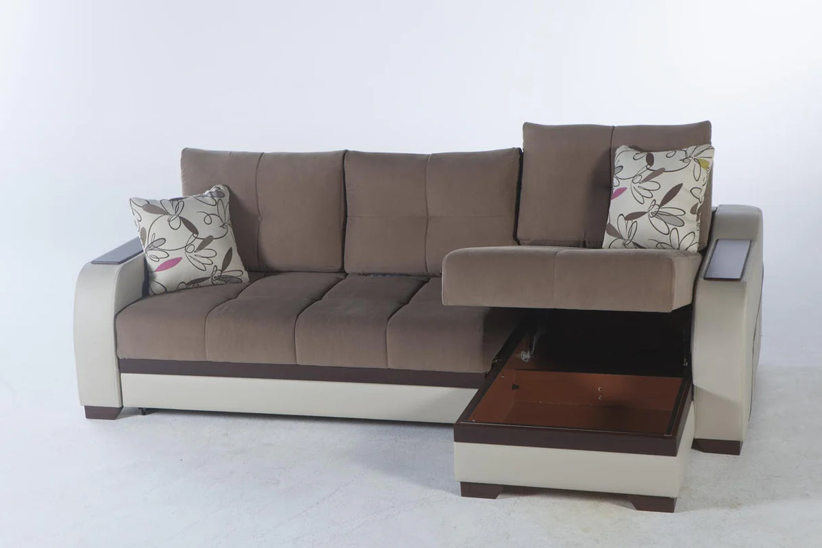 Ultra Beatto Sleeper Storage Sectional