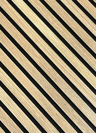 Panel acústico de madera de roble blanco
