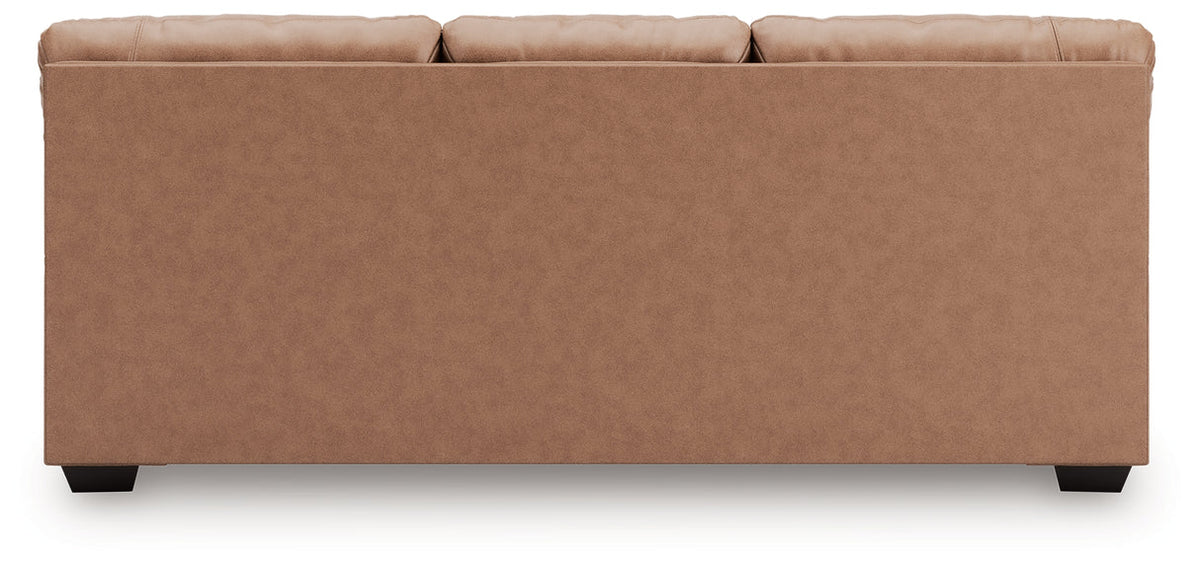 WillowBend Faux Leather Sofa, Brown or Caramel