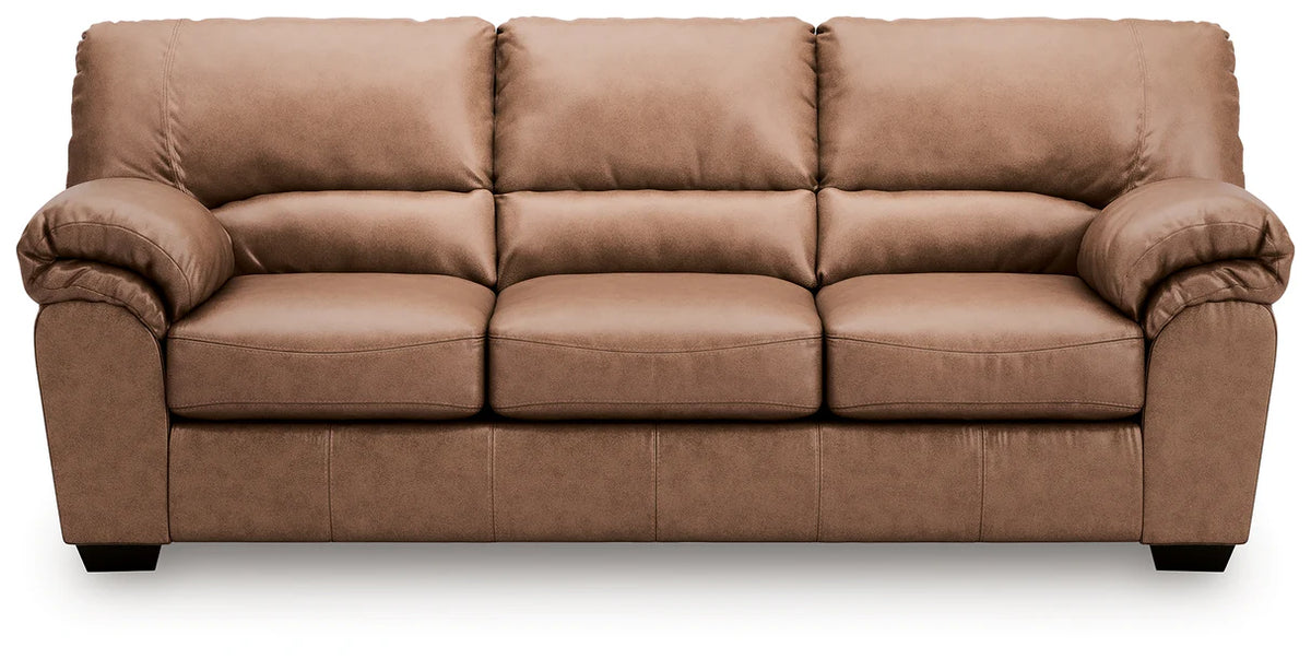 WillowBend Faux Leather Sofa, Brown or Caramel