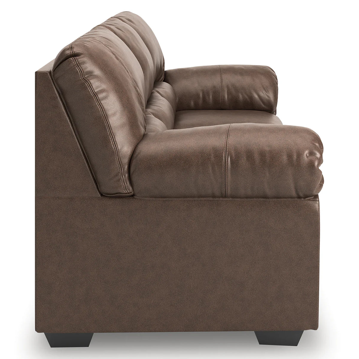 WillowBend Faux Leather Sofa, Brown or Caramel