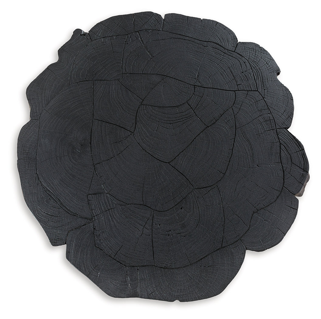 Wimbell Black Live-Edge Coffee Table