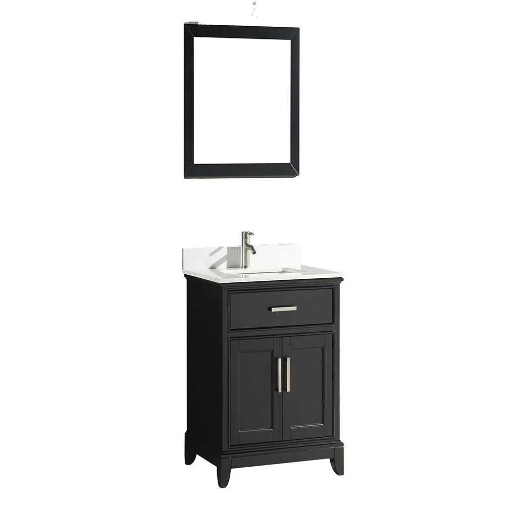 Ocean Royal 30 in. Espresso Single Sink Vanity Set with Mirror